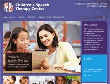 Tablet Screenshot of childrens-speech.com